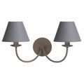 31233/02/41 Артикул: <strong>31233/02/41</strong><br>Название: <strong>CAMPAGNE Wall Light 2xE14 (Shade 61009/16/36) Taup</strong><br>Оригинальное название: <strong>31233/02/41 CAMPAGNE, E14, without bulb, 40W, настенный светильник Lucide, Бельгия</stron