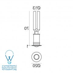 чертеж 91344 i-LED Aspho белый встраиваемый светильник
