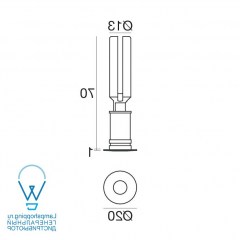 чертеж 87215 i-LED Aspho никель встраиваемый светильник