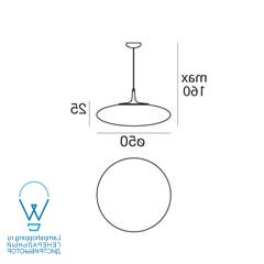 чертеж 7627 Linealight Squash LED полупрозрачный подвесной светильник