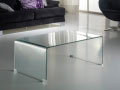 GLASS CLEAR COFFEE TABLE
