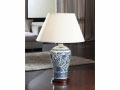 CERAMIC TABLE LAMP WITH SHADE