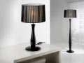 LIN BLACK TABLE LAMP WITH SHADE