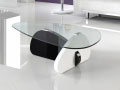 ZIMA COFFEE TABLE, BLACK AND WHITE