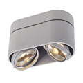117184 KARDAMOD ROUND ES111 DOUBLE светильник накладной для ламп ES111 2x75Вт макс., серебристый