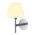 146922 RIOTTE WALL светильник настенный для лампы Е14 40Вт макс., хром/ стекло белое