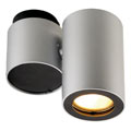 151824 ENOLA_B SPOT 1 светильник накладной для лампы GU10 50Вт макс., серебристый/ черный