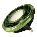 570642 LED G53 QRB111 источник света CREE XB-D LED, 12В, 19.5Вт, 140°, 2700K, 900lm, димм., зеленый корпус