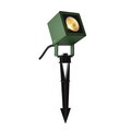 1001938 NAUTILUS 10 SQUARE LED светильник IP65 9Вт с LED 3000К, 520лм, 45°, кабель 2м с вилкой, зеленый