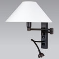AHMES/32 WALL LAMP 2 arms B.CHROME +flexLED +switch without shade