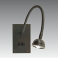 ALTAIR PL4/32 - SWITCH WALL LAMP LED 1W with plate +flex without switch BR.CHROME