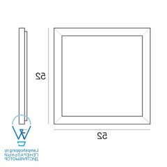 чертеж 71635 Linealight Frame венге Ceiling light, настенный светильник