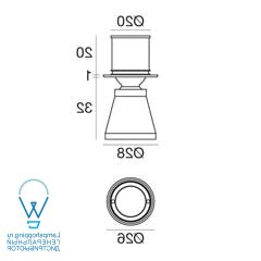 чертеж 87059 i-LED Suriade хром встраиваемый светильник