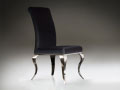 BARROQUE CHAIR, STEEL AND BLACK