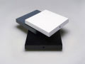 CUBE COFFEE TABLE, WHITE, GREY AND BLACK.