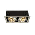115556 KADUX 2 ES111 светильник встраиваемый для 2-х ламп ES111 по 75Вт макс., матированный алюминий