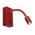 146706 PIPOFLEX светильник накладной с выключателем и PowerLED 4Вт (4.6Вт), 3000К, 200lm, красный