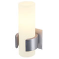 147519 DENA 1 светильник настенный для лампы E14 40Вт макс., матированный алюминий / стекло белое