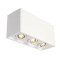 148053 PLASTRA BOX 3 светильник потолочный для 3х ламп GU10 по 35Вт макс., белый гипс