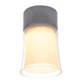 150654 RETO LED CL светильник потолочный с LED 2х4,4Вт (12Вт), 2700К, 620lm, серый/стекло белое