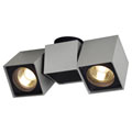 151534 ALTRA DICE SPOT 2 светильник накладной для 2-x ламп GU10 по 50Вт макс., серебристый / черный