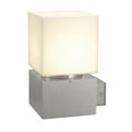 230706 SQUARE WL светильник настенный IP44 для лампы E27 20Вт макс., матированный алюминий/ белый