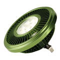570612 LED G53 QRB111 источник света CREE XB-D LED, 12В, 19.5Вт, 30°, 2700K, 1070lm, димм., зеленый корпус